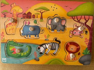 Lote 2 puzzles madera educativos