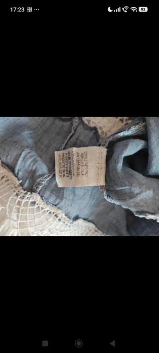 Blusa azul encaje talla XL
