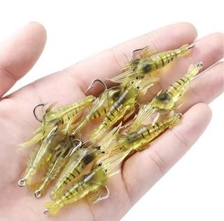 Señuelos Camarón Realistas Pack 5ud