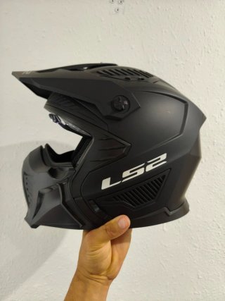 Casco Moto LS2 Negro nuevo