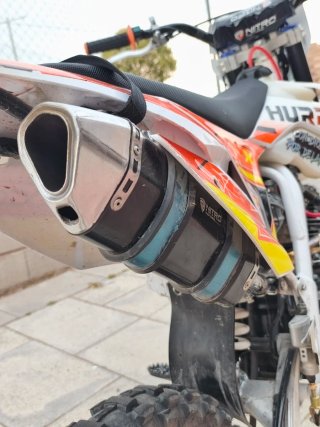 Moto Hurricane URX Enduro/Motocross Naranja/Blanca