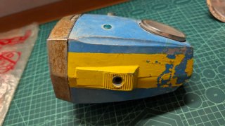 Faro moto clásica con velocímetro