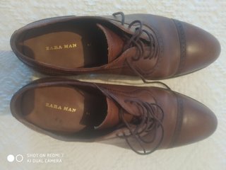 Zapatos Zara Marrones Talla 40 Sin Estrenar