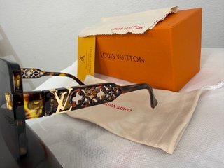 Gafas Louis Vuitton Marrón y Dorado