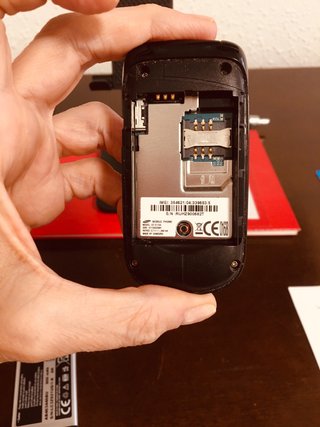 Teléfono móvil Samsung Tapa Rojo