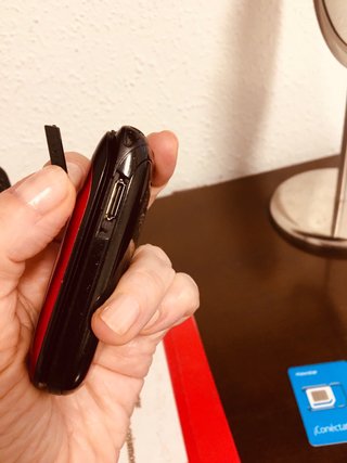 Teléfono móvil Samsung Tapa Rojo