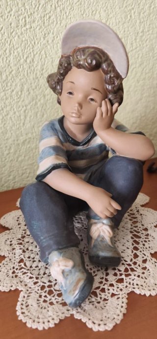 Figuras Lladro Niños Sentados