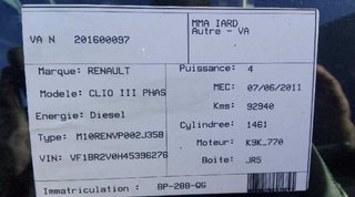 Centralita renault 237101989r clio 1.5 dci 285616