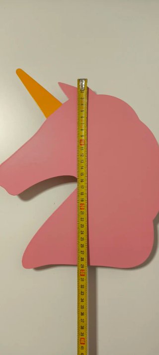 Decoración Unicornio Rosa Metal