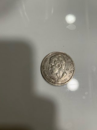 Moneda Alfonso XII de Plata 1876