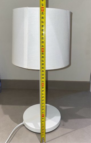 Lámpara de mesa blanca 40x19cm