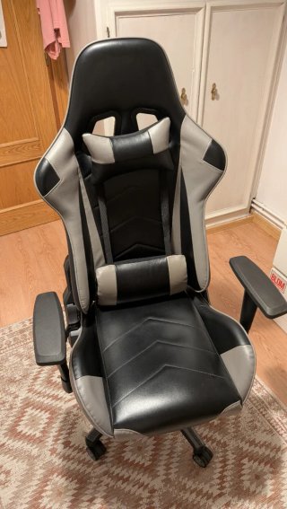 Silla Gaming Negra y Gris