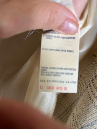 Chaqueta Blazer Lana Cuadros MANI Made in Italy