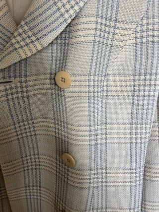 Chaqueta Blazer Lana Cuadros MANI Made in Italy