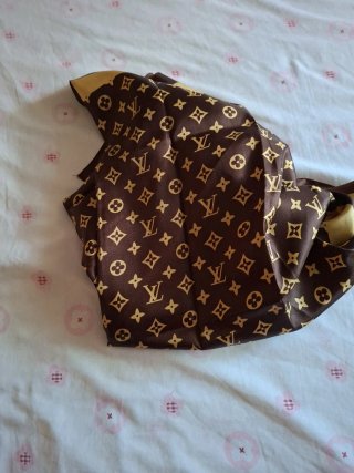 Pañuelo LV Vintage Monogram Marrón