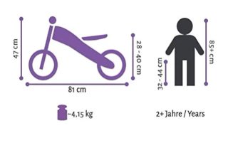 Bicicleta sin pedales BIKESTAR 10'' 2 en 1
