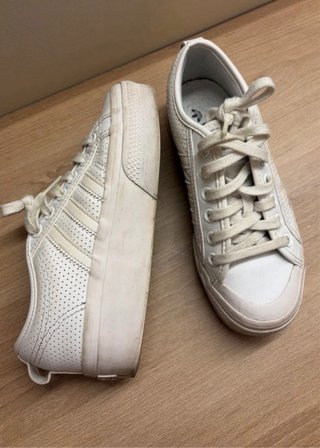 Adidas Nizza Plataforma Blancas