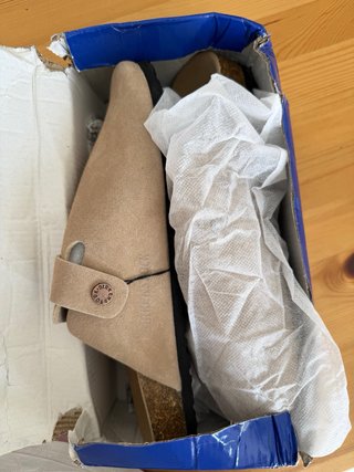 Sandalias Birkenstock Boston Talla 44 Beige