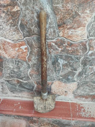 Tienda militar camuflaje antigua mochila pala mas