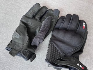 Guantes Moto LS2 Talla L Hombre Negro Rojo