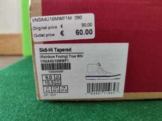 Vans Sk8-Hi Tapered Blancas Nuevas
