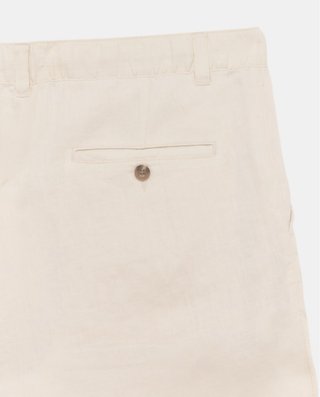 Pantalón de lino beige hombre