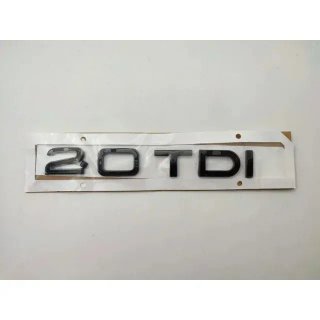 EMBLEMA LOGO AUDI 2.0 TDI NEGRO