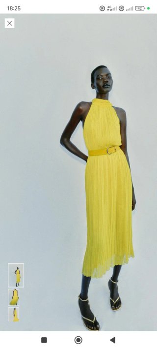 Vestido Zara verde oliva nuevo