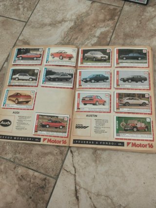Colección Cromos Coches Motor 16