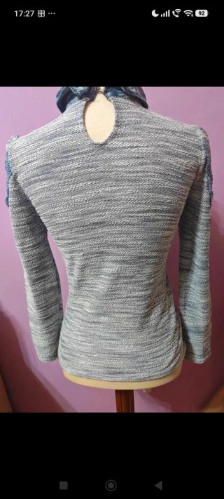 Jersey fino cuello camisero talla S