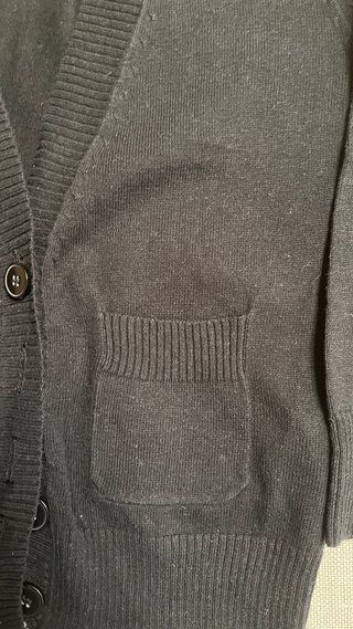 Chaqueta de punto negra T. S