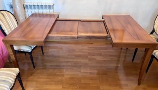Mesa de comedor de madera extensible