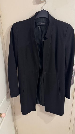 Americana Zara Basic Negra Talla M