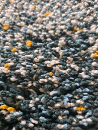 Alfombra Ikea Semillas Verde/Teal
