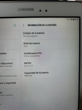 Tablet Galaxy Tab A Reacondicionada