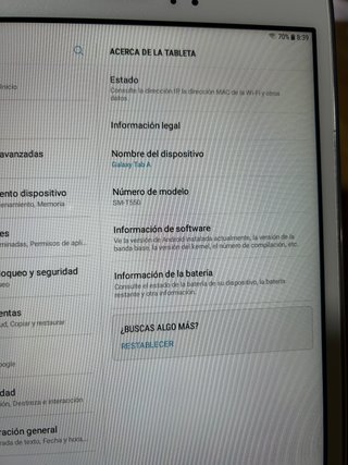 Tablet Galaxy Tab A Reacondicionada