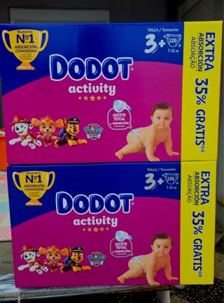 240 Pañales(2x120) Dodot Activity Talla 3+