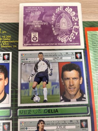 Colección Cromos Liga 2001/2002