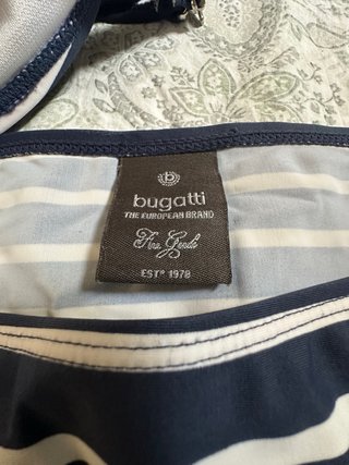 Bikini Bugatti Talla 42 Azul y Blanco Rayas