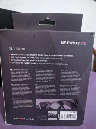 2 Ventiladores Mars Gaming MF-PWMX2