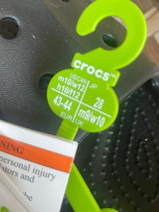 Chanclas Crocs Talla 43-44 Negras