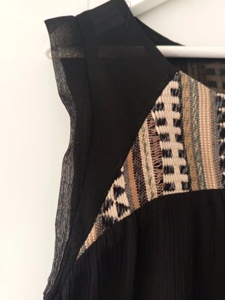 Vestido negro ibicenco estilo boho talla S