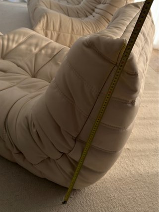 Sofá 2 plazas + Chaiselongue beige