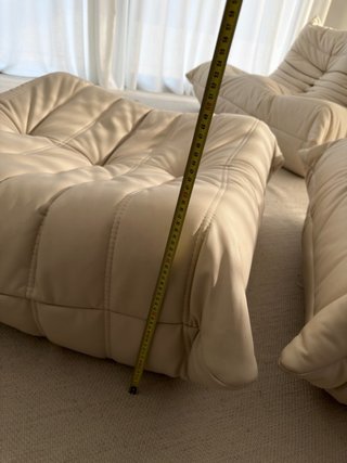 Sofá 2 plazas + Chaiselongue beige