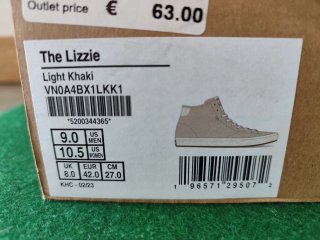 Vans The Lizzie Caqui Talla 42 Nuevas