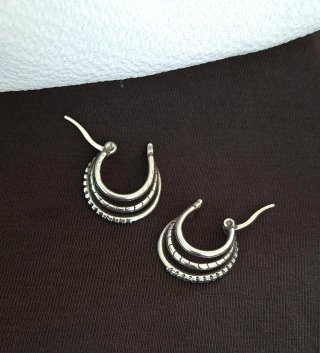 Pendientes Triple Aro Plata