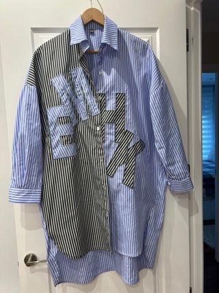 Blusón oversize rayas