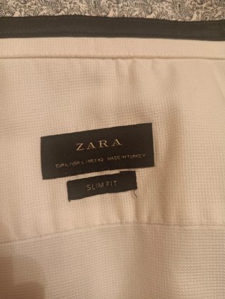 Camisa Zara Man Slim Fit Talla L