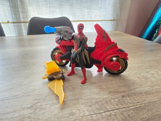 Moto Spider-Man Jet Web Cycle + Figura