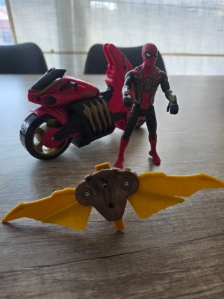 Moto Spider-Man Jet Web Cycle + Figura